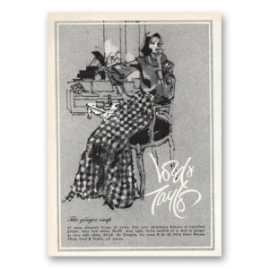 1973 Lord & Taylor Print Ad | Ginger Snap Gregory