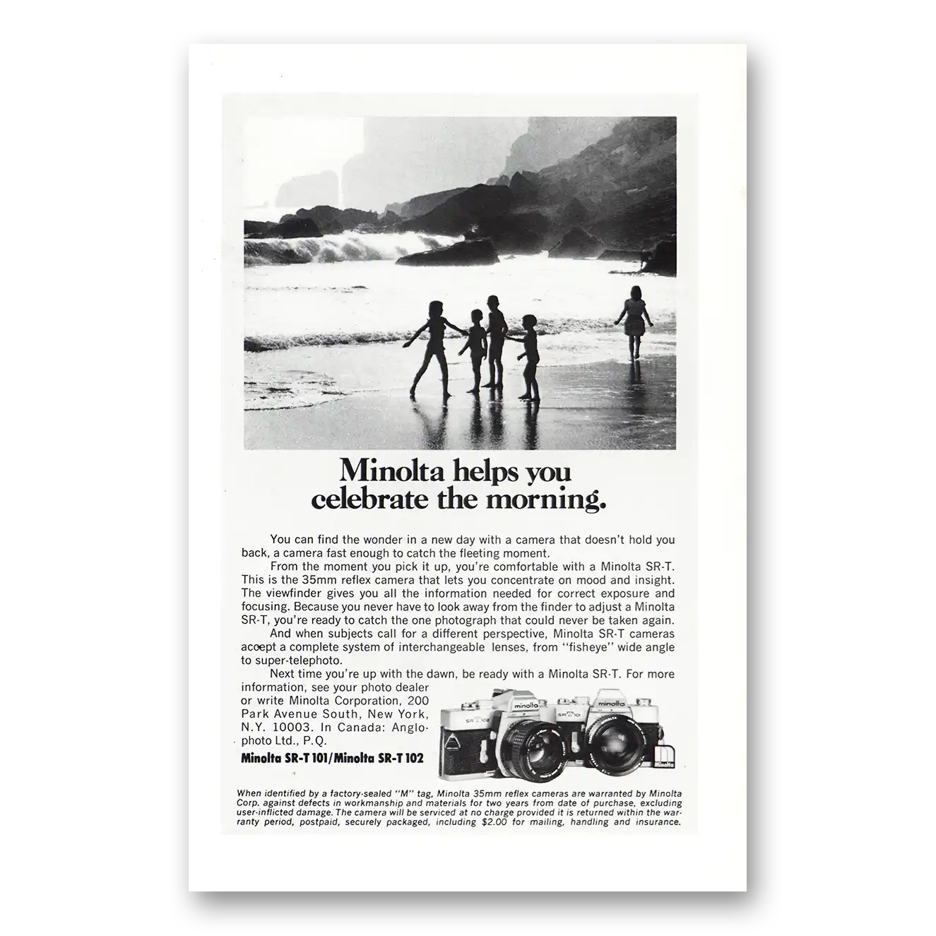 1973 Minolta Print Ad | Celebrate The Morning