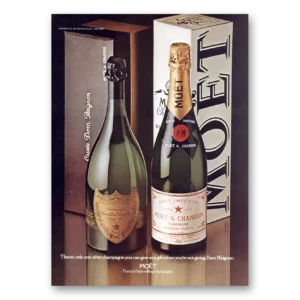 1973 Moet Champagne Print Ad | Dom Perignon