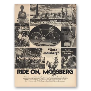 1973 Mossberg Rifles and Shotguns Print Ad | Bicycles Lead