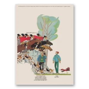 1973 New England Mutual Life Insurance Print Ad | Race Horses