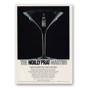 1973 Noilly Prat Vermouth Print Ad | Great Martini