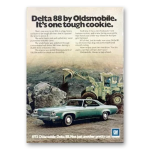 1973 Oldsmobile Delta 88 Print Ad | Tough Cookie