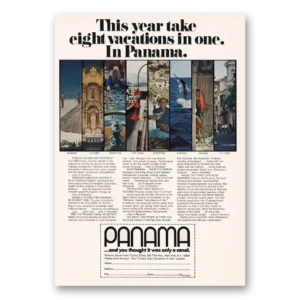1973 Panama Print Ad | Eight Vacations