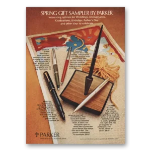 1973 Parker Pens Print Ad | Gift Sampler