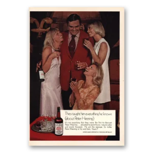 1973 Peter Heering Print Ad | They Taught Him Everything He Knows