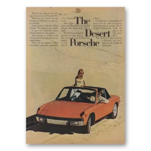 1973 Porsche 914 Print Ad | Desert Lovely