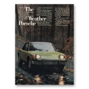 1973 Porsche 914 Print Ad | Weather Porsche