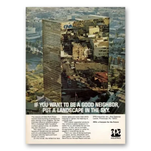 1973 PPG Pittsburgh Plate Glass Print Ad | Cna Park Place