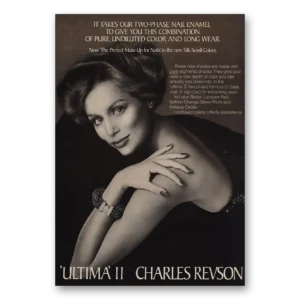 1973 Ultima II Print Ad | Two Phase Nail Enamel