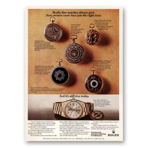 1973 Rolex Print Ad | Right Time