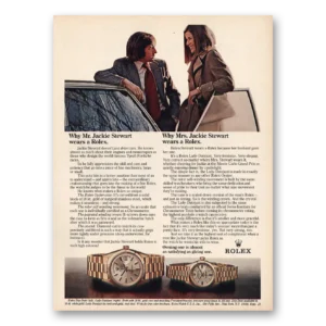 1973 Rolex Print Ad | Mr Jackie Stewart