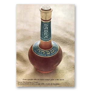 1973 Sabra Liqueur Print Ad | Liqueur Israel