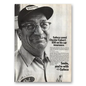 1973 Safeco Insurance Print Ad | Chester Calvert