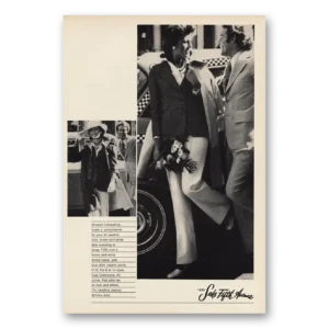 1973 Saks Fifth Avenue Print Ad | Showers Flowery Compliments