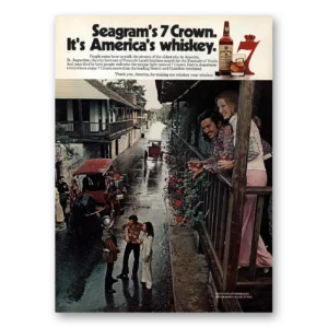 1973 Seagrams 7 Crown Whiskey Print Ad | St Augustine