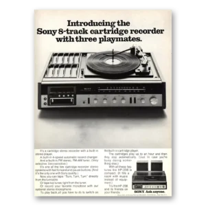 1973 Sony Stereo Print Ad | Three Playmates