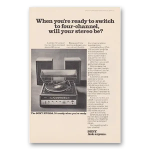 1973 Sony Stereo Print Ad | Four Channel