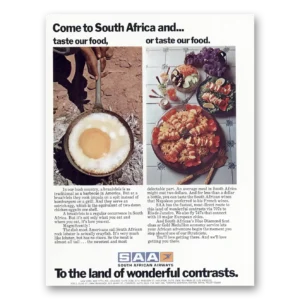 1973 South African Airways Print Ad | South Africa
