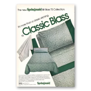 1973 Springmaid Fabrics Print Ad | Bill Blass Collection