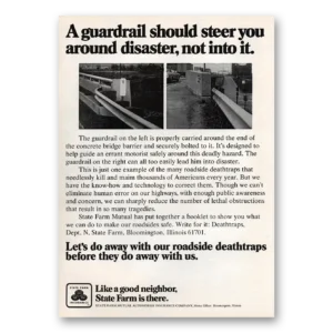 1973 State Farm Insurance Print Ad | Guardrail