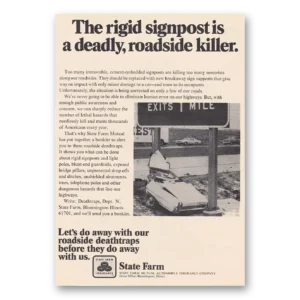 1973 State Farm Insurance Print Ad | Rigid Signpost