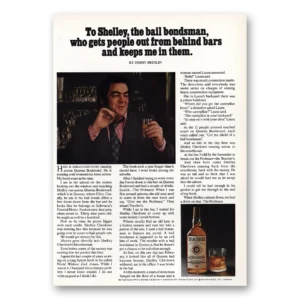 1973 Teachers Whisky Print Ad | Bail Bondsman