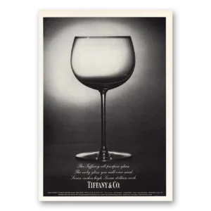 1973 Tiffany & Co Print Ad | All Purpose Glass