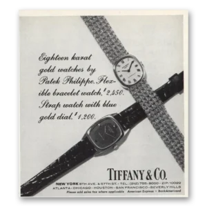1973 Tiffany & Co Print Ad | Eighteen Karat