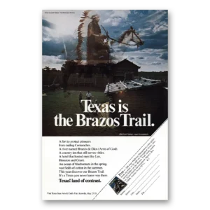 1973 Texas Print Ad | Brazos Trail