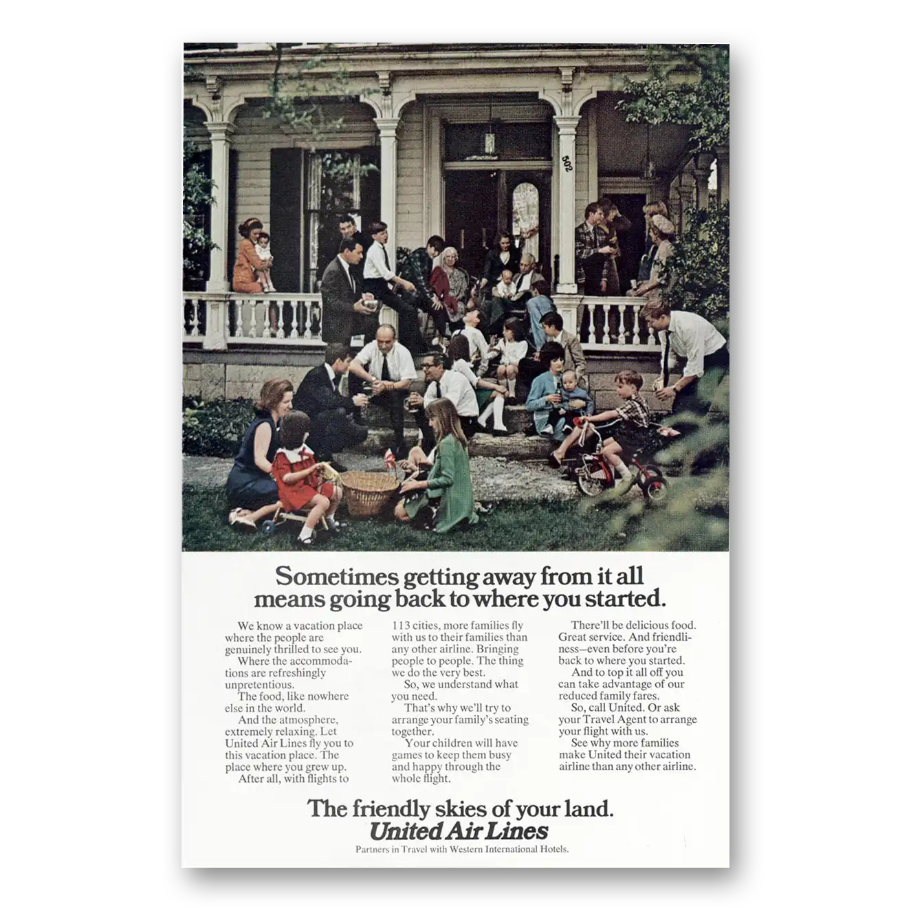 1973 United Airlines Print Ad | Going Back