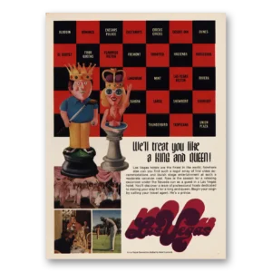 1973 Las Vegas Nevada Print Ad | King Queen