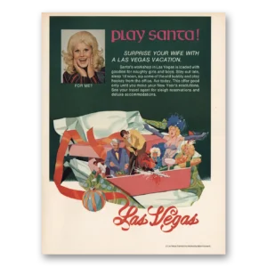 1973 Las Vegas Nevada Print Ad | Play Santa