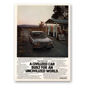 1973 Volvo 164 Print Ad | No Gas