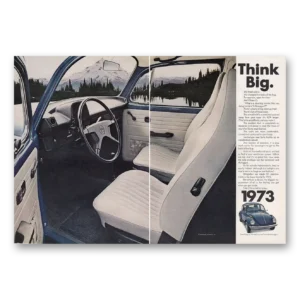 1973 Volkswagen Beetle Print Ad | Think Big