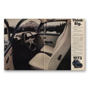 1972 Volkswagen Beetle Print Ad | Think Big