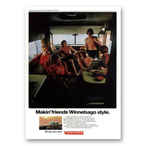 1973 Winnebago Motor Home Print Ad | Makin Friends