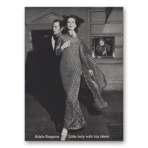 1974 Adele Simpson Fashion Print Ad | Little Lady