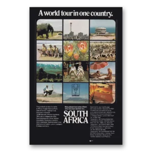 1974 South Africa Print Ad | World Tour