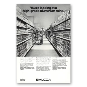 1974 Alcoa Print Ad | High Grade Aluminum