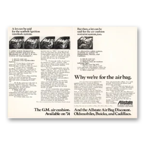 1974 Allstate Insurance Print Ad | Air Bag