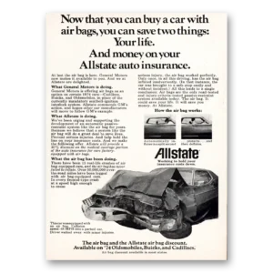 1974 Allstate Insurance Print Ad | Air Bags