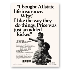 1974 Allstate Insurance Print Ad | Added Kicker
