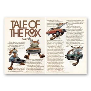 1974 Audi Fox Print Ad | Tale Fox