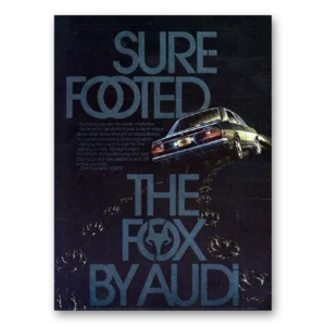 1974 Audi Fox Print Ad | Sure Footed