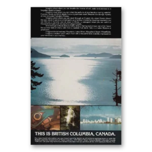 1974 British Columbia Canada Print Ad | Imagine Land