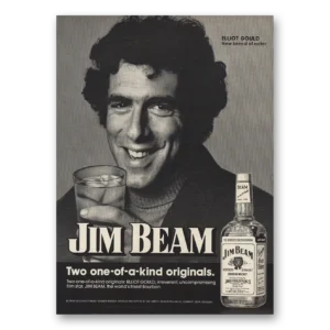 1974 Jim Beam Print Ad | Elliot Gould