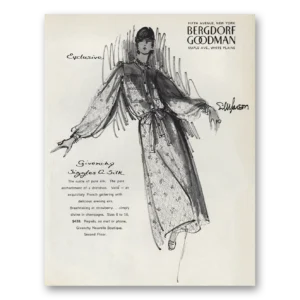 1974 Bergdorf Goodman Print Ad | Sizzles Silk
