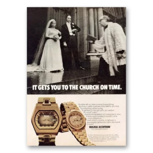 1974 Accutron Watch Print Ad | Church