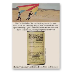 1974 Burgie Beer Print Ad | California Life